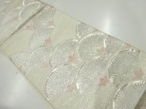 アンティーク　松青海波模様織出し袋帯（材料）